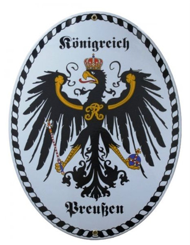 Großes grenzschild preußen - großes,