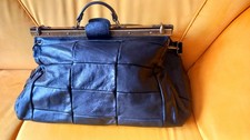 Große Doktortasche, Reisetasche, vintage, schwarzes Nappaleder, guter Zustand!