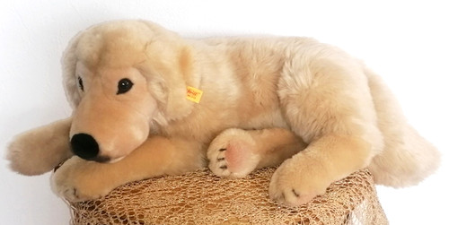 Steiff 079030 golden retriever - golden,