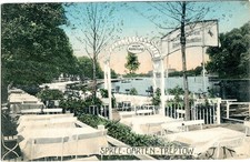 AK BERLIN TREPTOW /KÖPENICK Spree-Garten, Ruderboote, Weinabteilung 1917