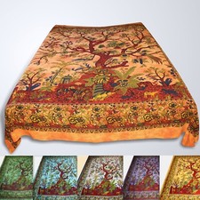 Tagesdecke Bettüberwurf  TREE OF LIFE  Baum des Lebens LEBENSBAUM Dekotuch Batik