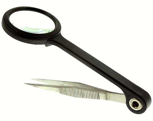 Lupenpinzette lupe mit - lupenpinzette,