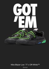 ✅Nike Blazer Low Off-White