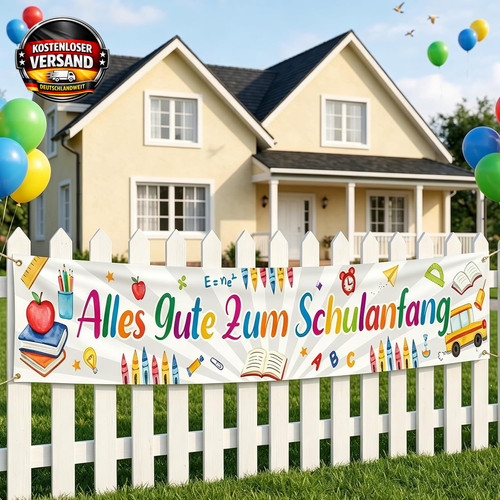 Einschulung deko banner alles - banner,,