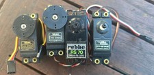 4x Standard Servo 2x  Robbe + 2x Hitec  gebraucht