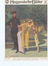 Original alter antiker Druck