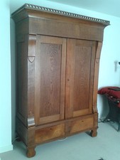Wunderschöner antiker Dielenschrank, Kleiderschrank, 19. Jh.