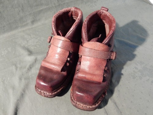 Braune leder schuhe - schuhe, skischuhe