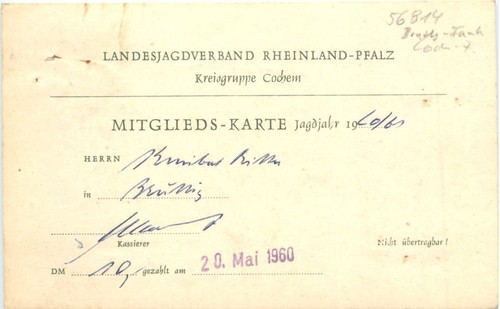 Cochem landesjagdverband - -,