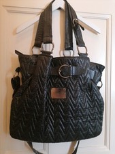 Leder Tasche Shopper Zickzack Prägung Tolles Style Design must have