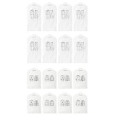 16x Kleidersack Kunststoff 2 Größen Kleiderhülle Kleiderschutzhüllen Schutzhülle