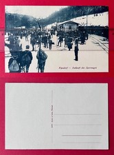 AK KIPSDORF um 1910 Bahnhof Haltestelle mit zahlreichen Wintersportlern ( 167747