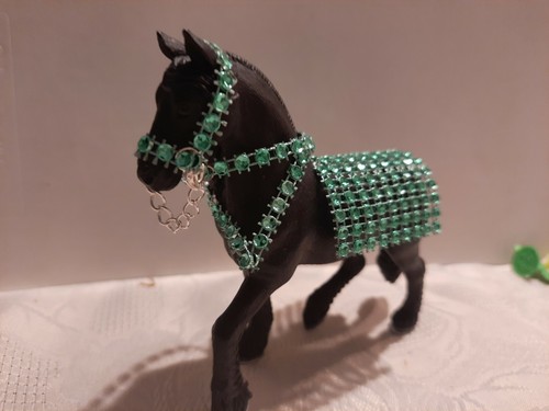 Grünes strass schmuck decke - strass,