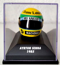 MINICHAMPS  1:8  HELM / HELMET  A. SENNA 1985  TEAM LOTUS  " ELF "  FORMEL 1