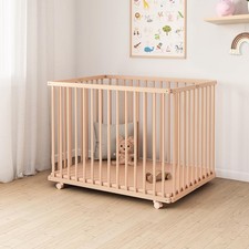 Holz Baby Laufstall Buche