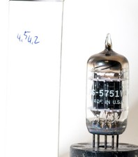 E83CC 5751 Sylvania, geprüft GUT 4,5 / 4,2 mA    [#17-12]