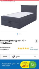Boxspringbett jolly 1 20 - boxspringbett,