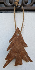 ❤ Schöner Tannenbaum zum hängen Metall  Antiklook Rost Vintage  Weihnachten ❤