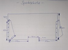  Spuckschutz Thekenaufsatz mit Holzstützen weiß Plexiglas 140 cm breit 