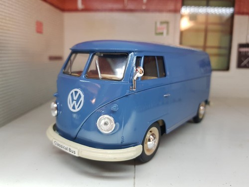 Van 1963 blauer bus - t1,