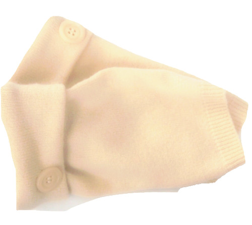Fingerless gloves yellow tan - yellow,