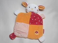 Schaf Schmusetuch Kuscheltuch rot  orange Lamm  Schnuffeltuch Beauty Baby Müller