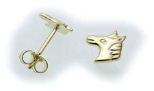 Children's earrings stud horse