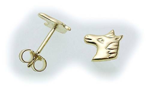Kinder ohrringe stecker pferd - stecker,