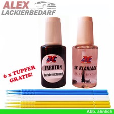 # Lackstift für Opel Z147 147 Starsilber II + Klarlack 2x20ml + 6x Tupfer Auto
