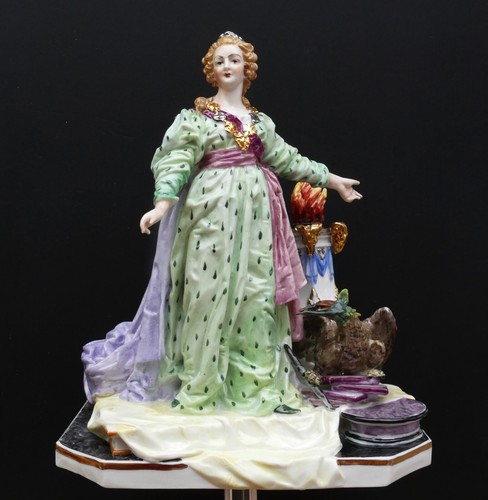 Jugendstil porzellan figur - porzellan, "