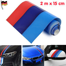 2m M-Colored Auto Streifen Stripes Flagge Aufkleber Sticker Motorhaube für BMW