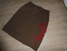 Rock Sportlich mit Gummibund Braun mit Muster Gr. 38 von Virmani