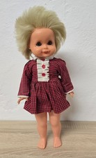 Spielpuppe Puppe Vinylpuppe E.S. Emil Schwenk 33 cm Schlafaugen Vintage