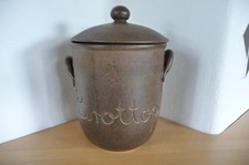Brottopf Keramik mit Deckel braun 25 cm hoch 22 cm Durchmesser