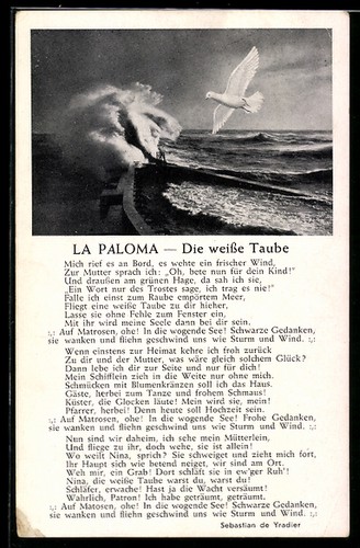 Lied paloma die weiße - lied,