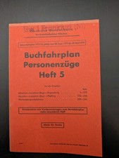 Buch Buchfahrplan Heft 5 Deutsche Bundesbahn 1973 BD München 