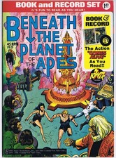 BOOK AND RECORD SET PR-20 PLANET OF THE APES US Comic 1974 INCLUDES RECORD