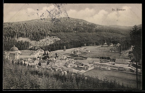 Blasien gesamtansicht mit - st., blasien,