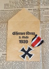 Eisernes Kreuz 2. Kl. 1939 mit Verleihungstüte 