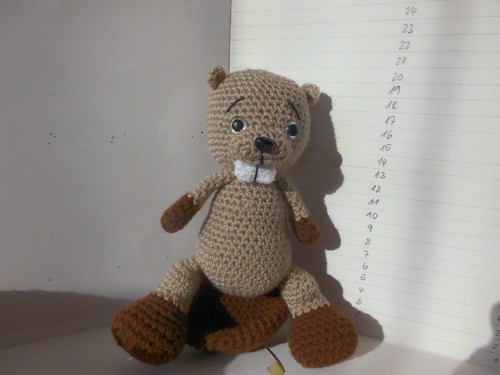 Häkelpuppe häkeltier biber - häkelpuppe,