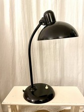 Original "Kaiser Idell" Schreibtischlampe, schwarz Bauhaus Model 6556, Vintage