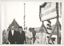 XX3040/ 60 Jahre Nord-Ostsee-Kanal 1955  Kiel Foto 17,5 x 12,5 cm 
