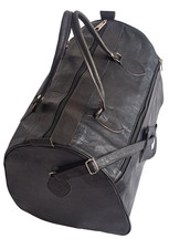 Echte leder tasche schwarz gym - leder,