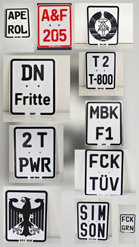 Nummernschild kennzeichen - nummernschild,