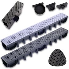 Terrassenrinne Ablaufrinne | Entwässerungsrinne 1-10 m A15 Bodenrinne Regenrinne