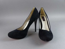 Jumelles Damen Schuhe Pumps 39 schwarz Textil Stiletto High Heels neuw. (W)