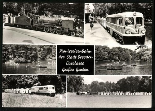 Dresden pioniereisenbahn - ak, dresden,