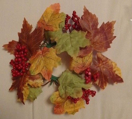 Kerzenkranz kerzenring herbst - kerzenkranz,