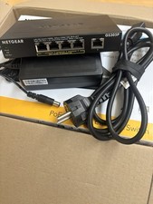 NETGEAR PoE Switch GS305P v2 5 Port Gigabit Ethernet LAN 63W PoE+ mit 4 Port