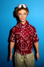 %***Barbie Ken Curvy mit Haaren*Hemd*Hose*Schuhe***%